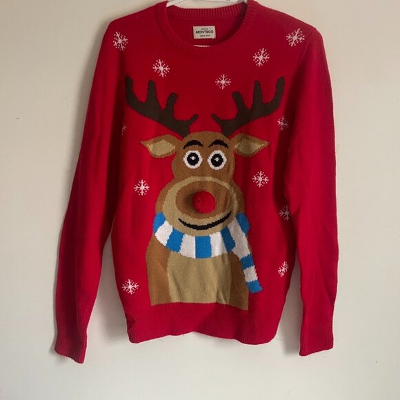 Reindeer with 3D Pom Pom Nose - Picture 1 of 9